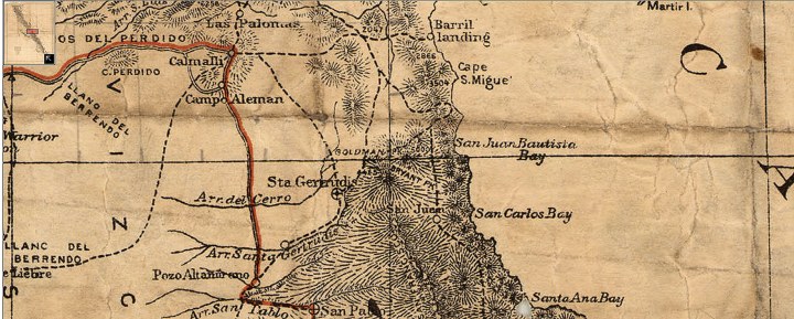 Goldman Peak_Map of Baja 1919